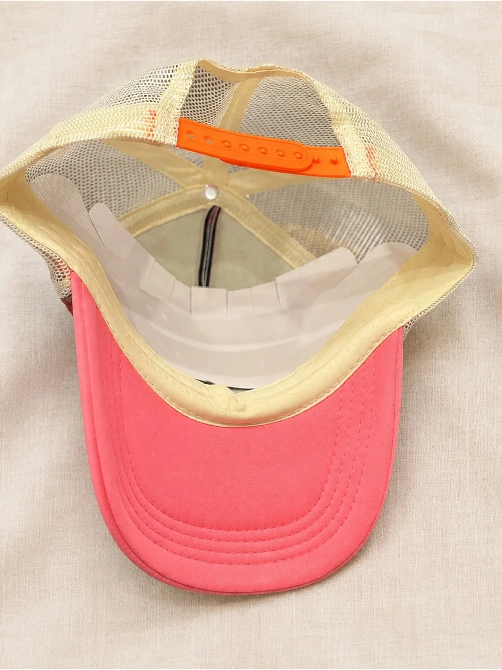 Title: Natural Life BEACH Gold Floral Adjustable Trucker Hat NWT